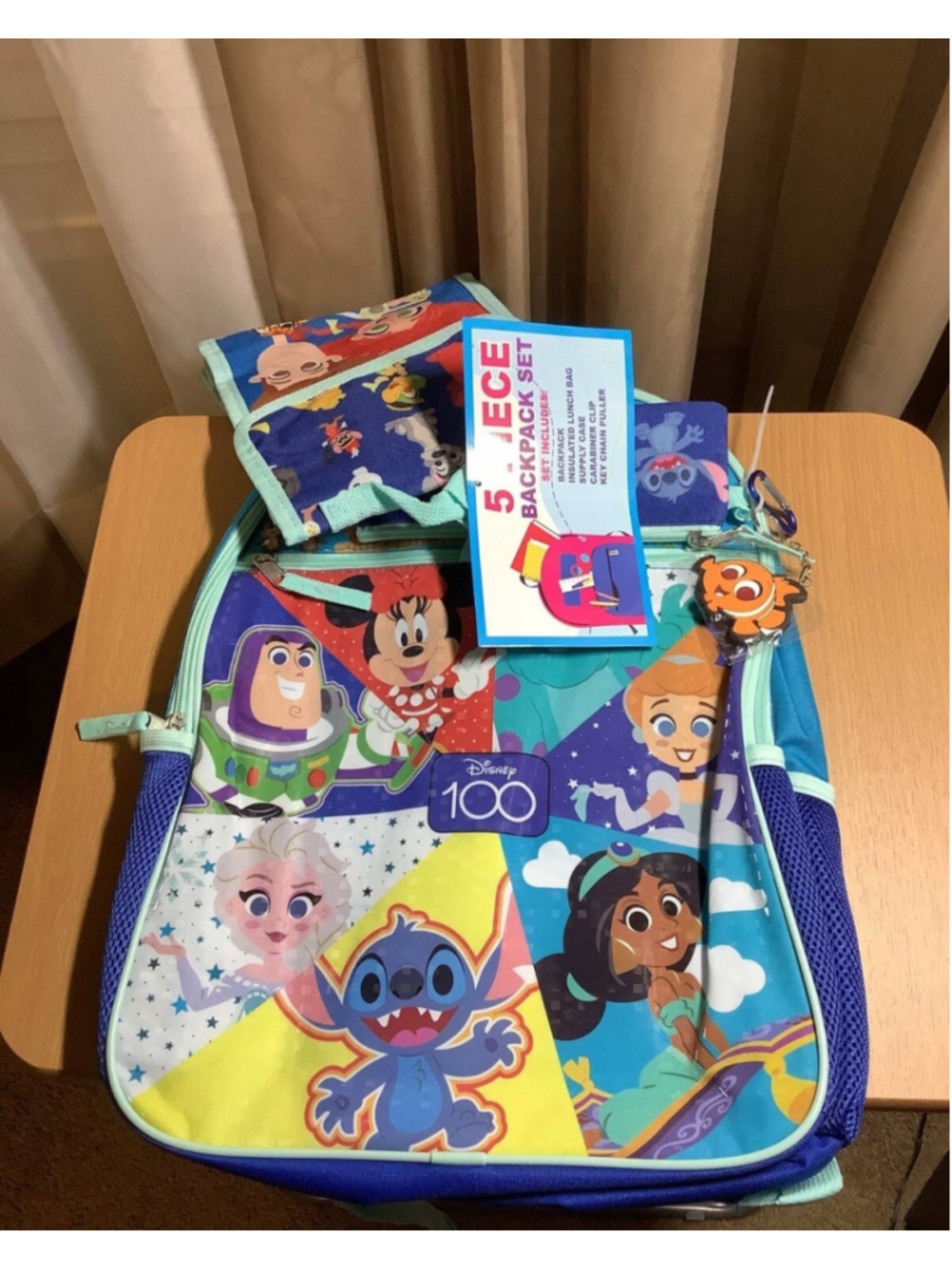 Disney Toy Story &Friends Backpack Set 5 Piece 16" Lunchbox Case Keychain - Picture 8 of 11